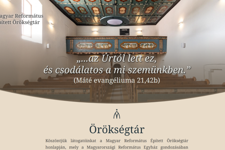 Elindult a református templomokat és műemlékeket bemutató Református Digitális Épített Örökségtár
